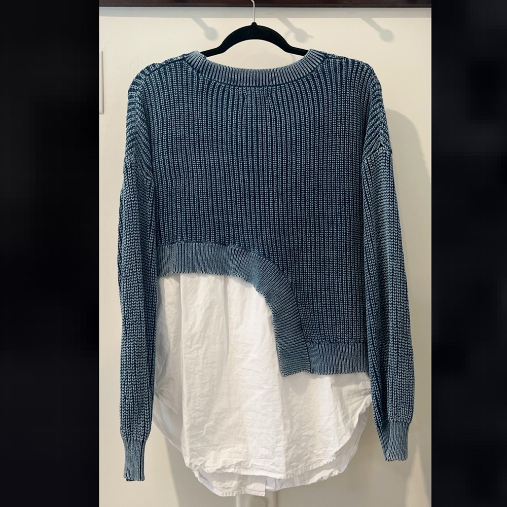 Pilcro Assymmetrical Twofer Sweater from Anthropologie Medium - Picture 6 of 9